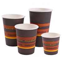 Kaffeebecher "Gusto" 1-wandig, Pappe; 0,2 L, 20 x 50 STK/Packung