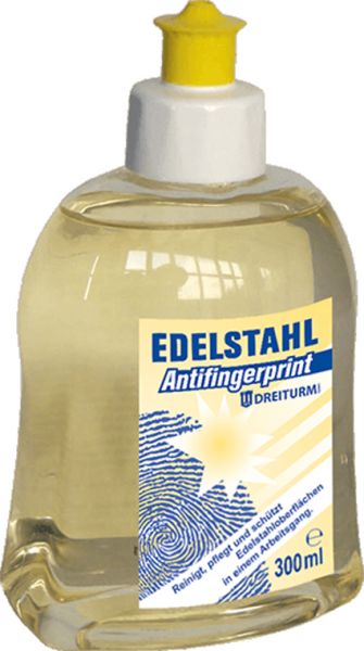 Dreiturm Edelstahl-Antifingerprint, Edelstahlpflege 300 ml Flasche