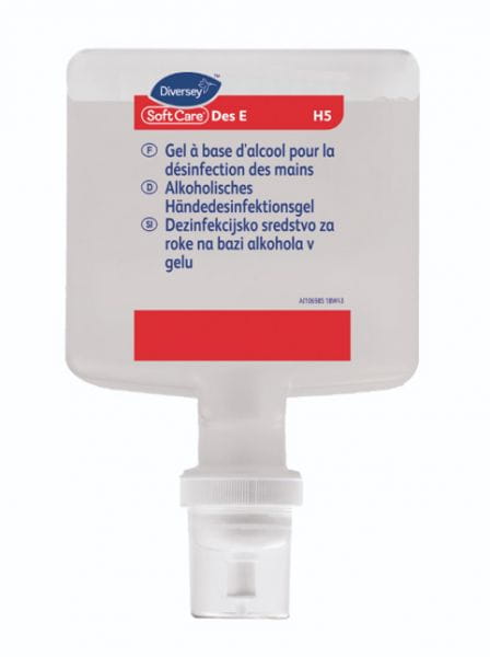 Diversey Soft Care Des E H5*, Händedesinfektions-Gel, 4x1,3 Liter