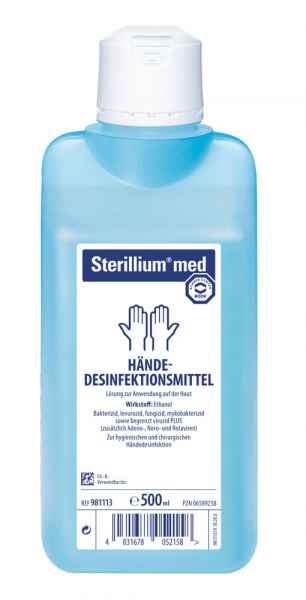 Bode Sterillium med Händedesinfektion ohne Farb- und Parfümstoffe 500 ml