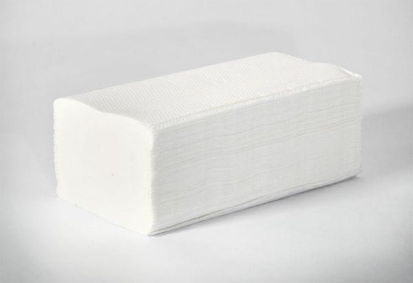 HYGIE Falthandtuch V-Falz, 25x23 cm, 2-lagig, 100% Zellstoff, hochweiß, 3200 Blatt