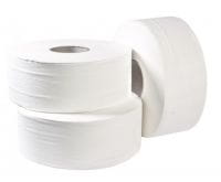 Hygie Jumbo Toilettenpapier, 2-lagig, 350m, 6 Rollen, Zellstoff, Hochweiß