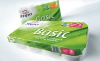 Fripa Basic Tissue-Toilettenpapier in 2 weichen weißen Lagen