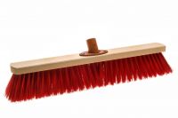 Saalbesen, Elaston rot, 50 cm, mit Quick-fest-Halter
