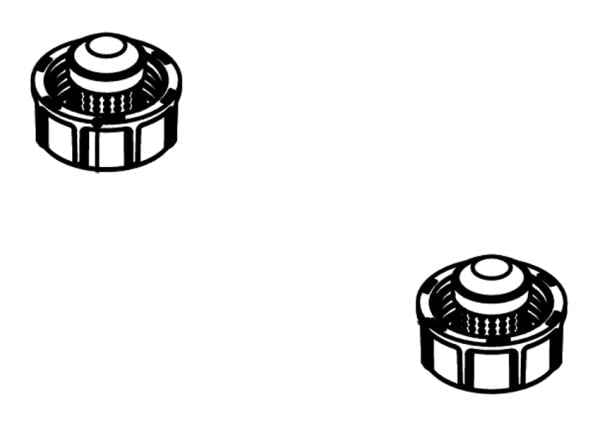 Numatic Frischwasserfilter mit Ventil (NUC) 2 Stück