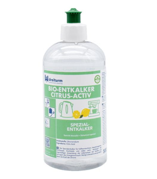 Dreiturm Bio-Entkalker Citrus-Activ, auf Zitronensäurebasis, 500 ml Flasche