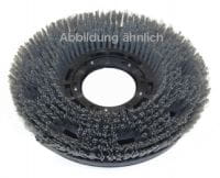 Schrubbürste 330/355 mm ­ 14", Nylon­Grit 1,5 mm grau K40 für Hakomatik B650