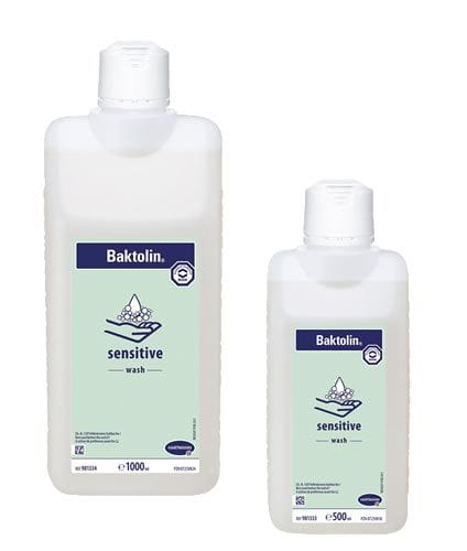 Bode Baktolin Sensitive, Waschlotion für die Reinigung beanspruchter Haut, Farbstoffrei, 500 ml