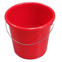 Kunststoffeimer rund rot, 10 Liter