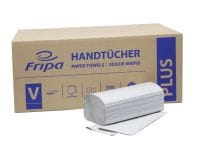 Fripa Plus Falthandtuchpapier 1-lagig, 100% Recycling natur, 25x23 cm, V-Falz 20 x 250 Blatt