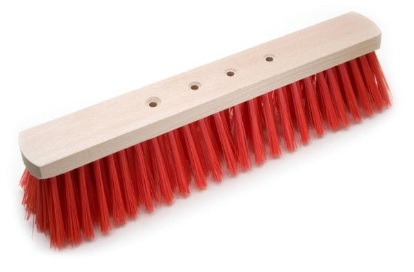 Saalbesen, Elaston, rot, 40 cm, 4-Loch