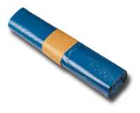 Müllsack 120 Liter blau, Typ 60, 36µ, 700x1100 mm, 10x25 Stück/Packung